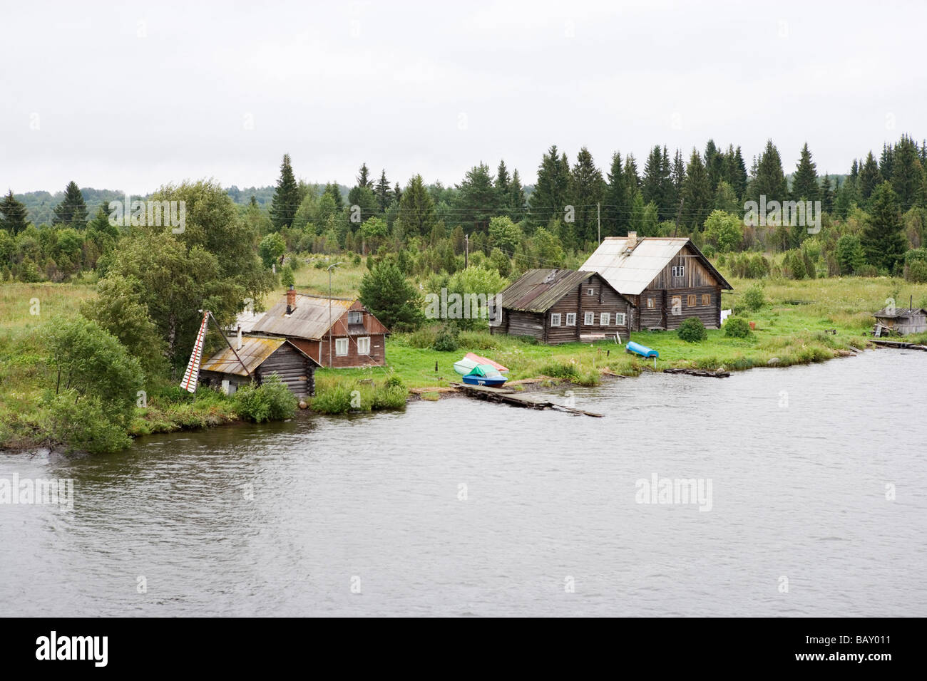Onegasees, der zweitgrößte See in Europa, Russland Stockfoto