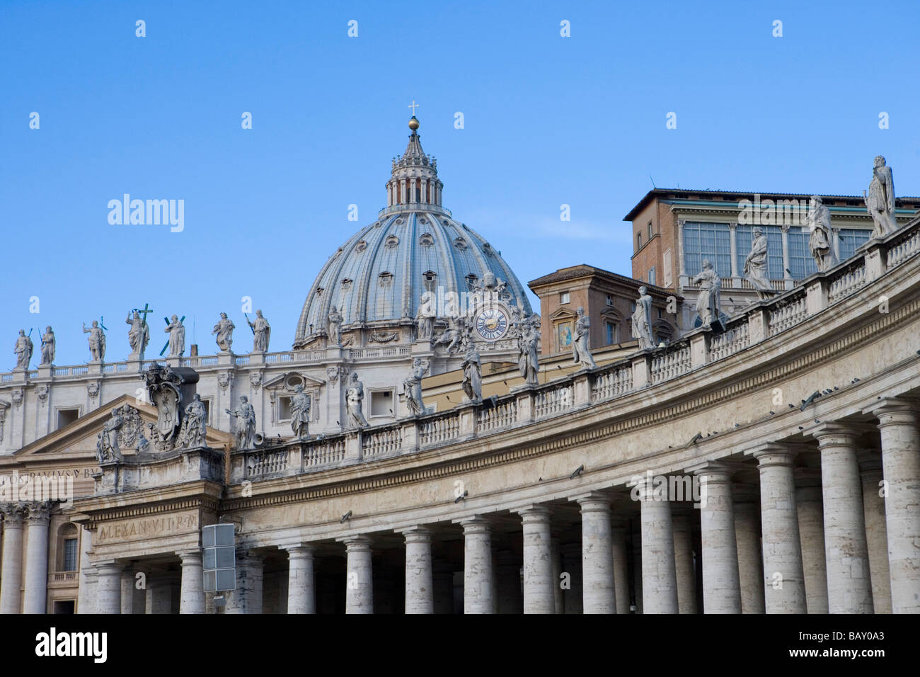 Str. Peters Basilica in Piazza San Pietro, Rom, Vatikan, Italien Stockfoto