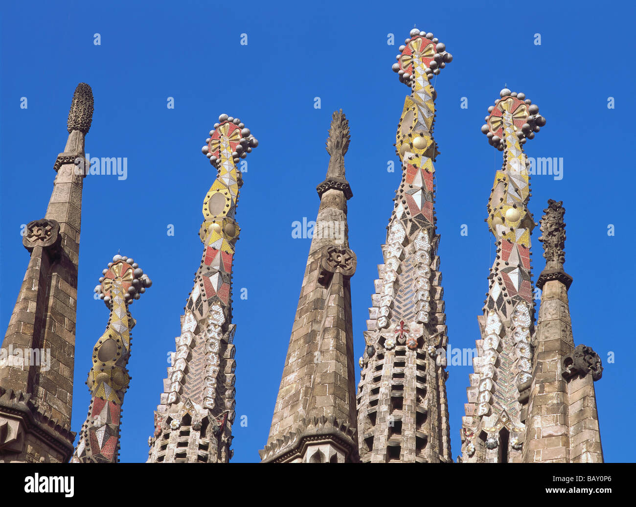 Sagrada Familia, Antoni Gaudi, Barcelona, Spanien Stockfoto