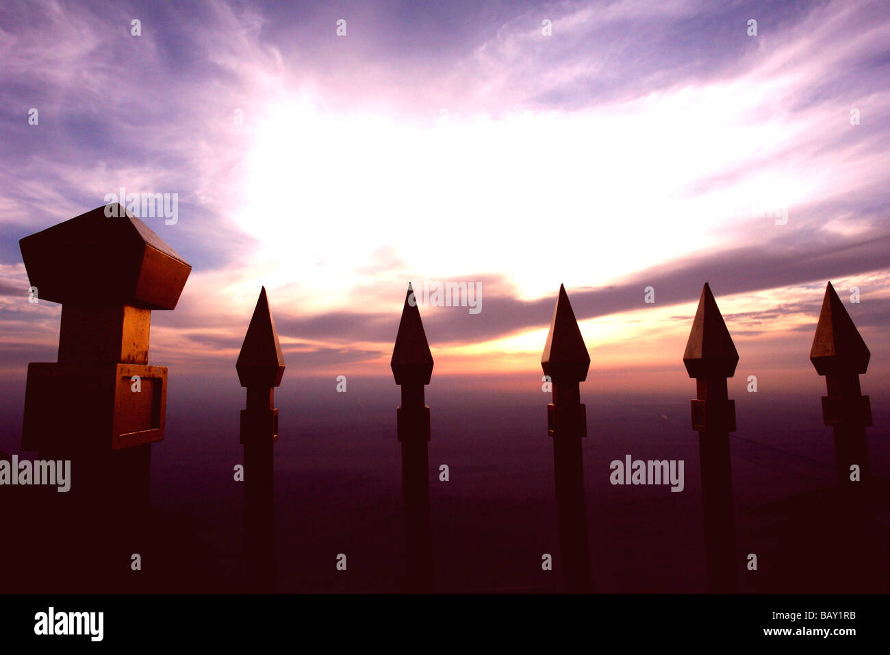 Aussichtsplattform auf Jebel Hafeet, Al Ain, Abu Dhabi, Vereinigte Arabische Emirate, Vereinigte Arabische Emirate Stockfoto