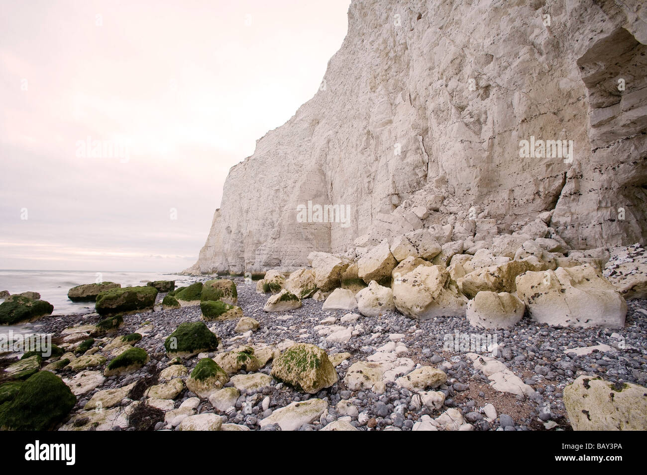 Küste in der Nähe von Seaford, East Sussex, England, Europa Stockfoto