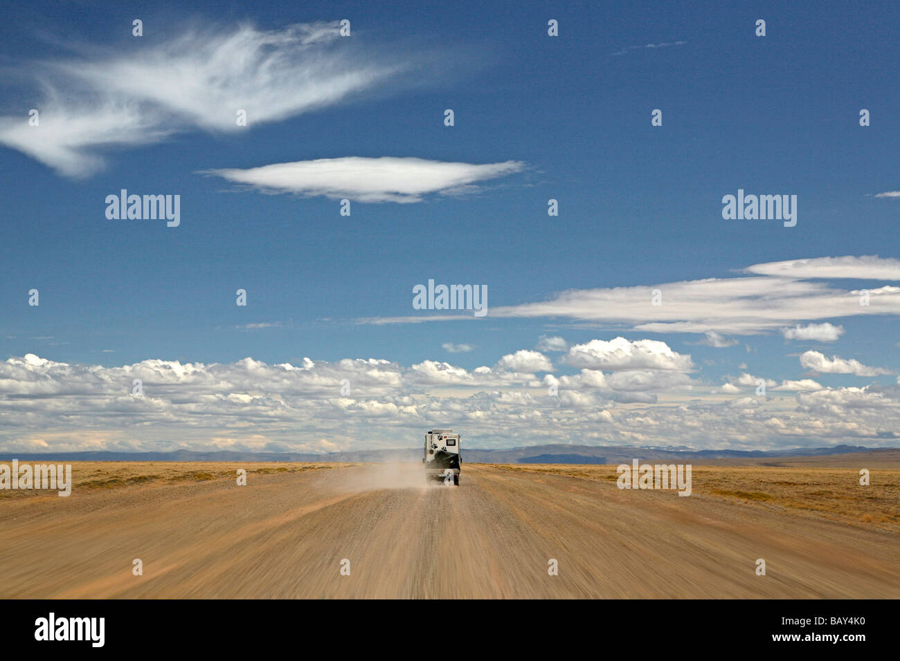 Wohnmobil unterwegs, Ruta 40, Patagonien, Argentinien, Südamerika Stockfoto