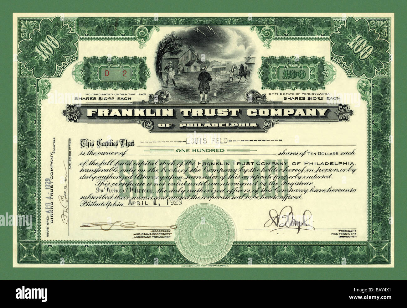 Franklin Trust Company #2 Stockfoto