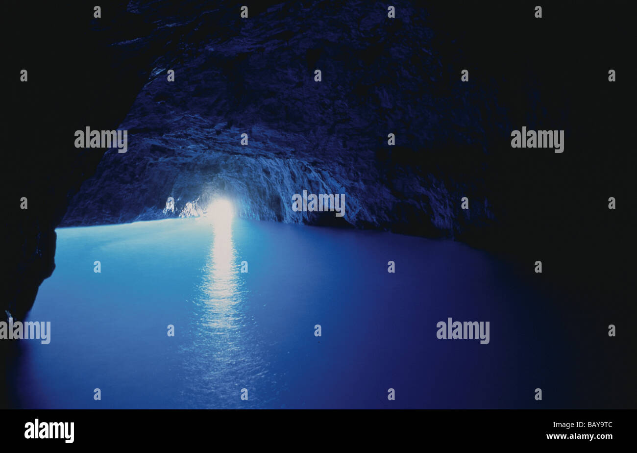 Blaue Grotte, Capri, Kampanien, Italien Stockfoto