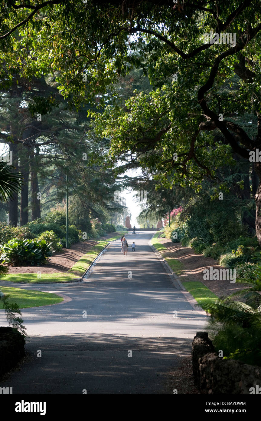 Fitzroy Gardens Melbourne Victoria Australien Stockfoto