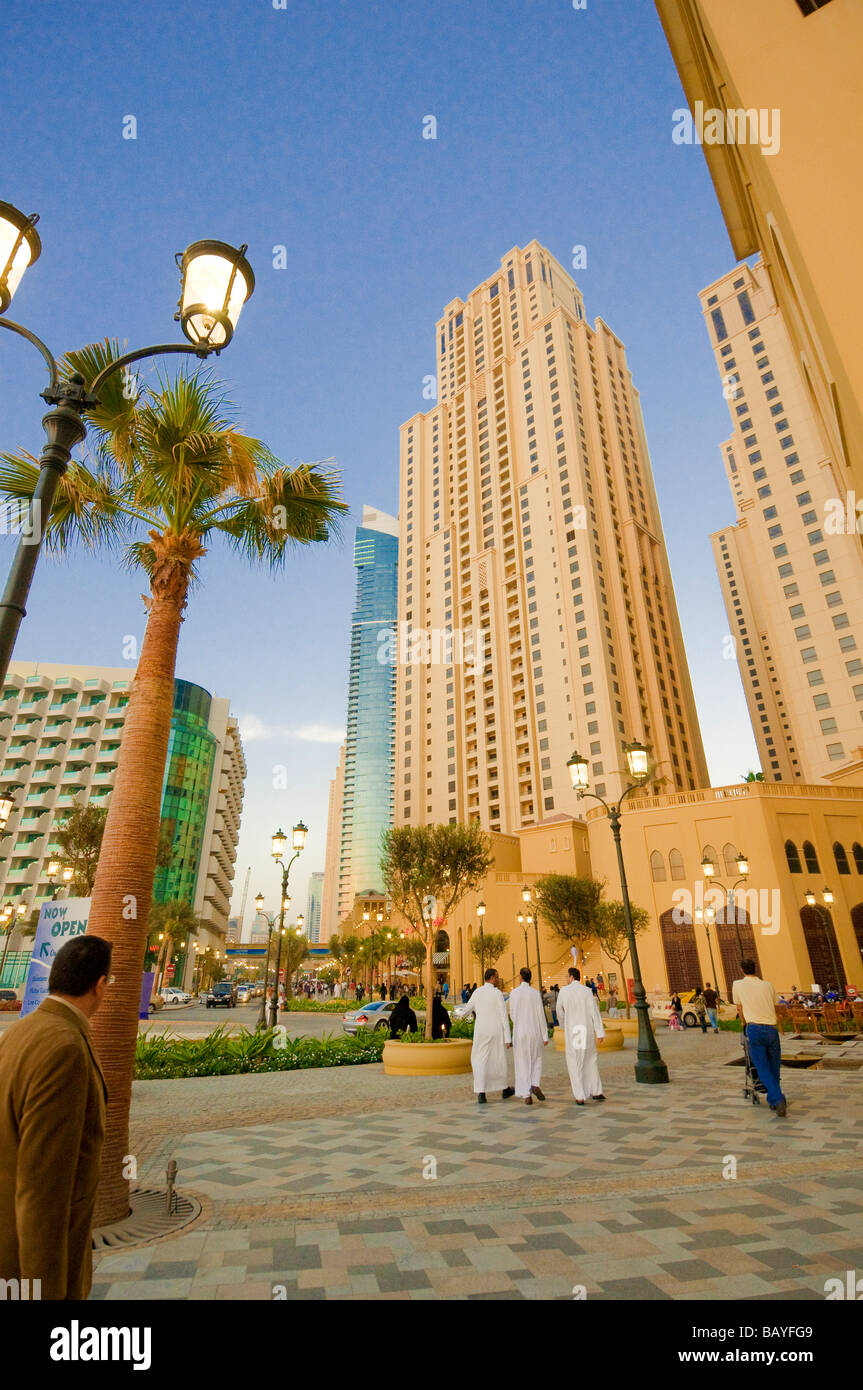 Luxuriöse Neubau Jumeirah Beach Residence in Dubai Stockfoto