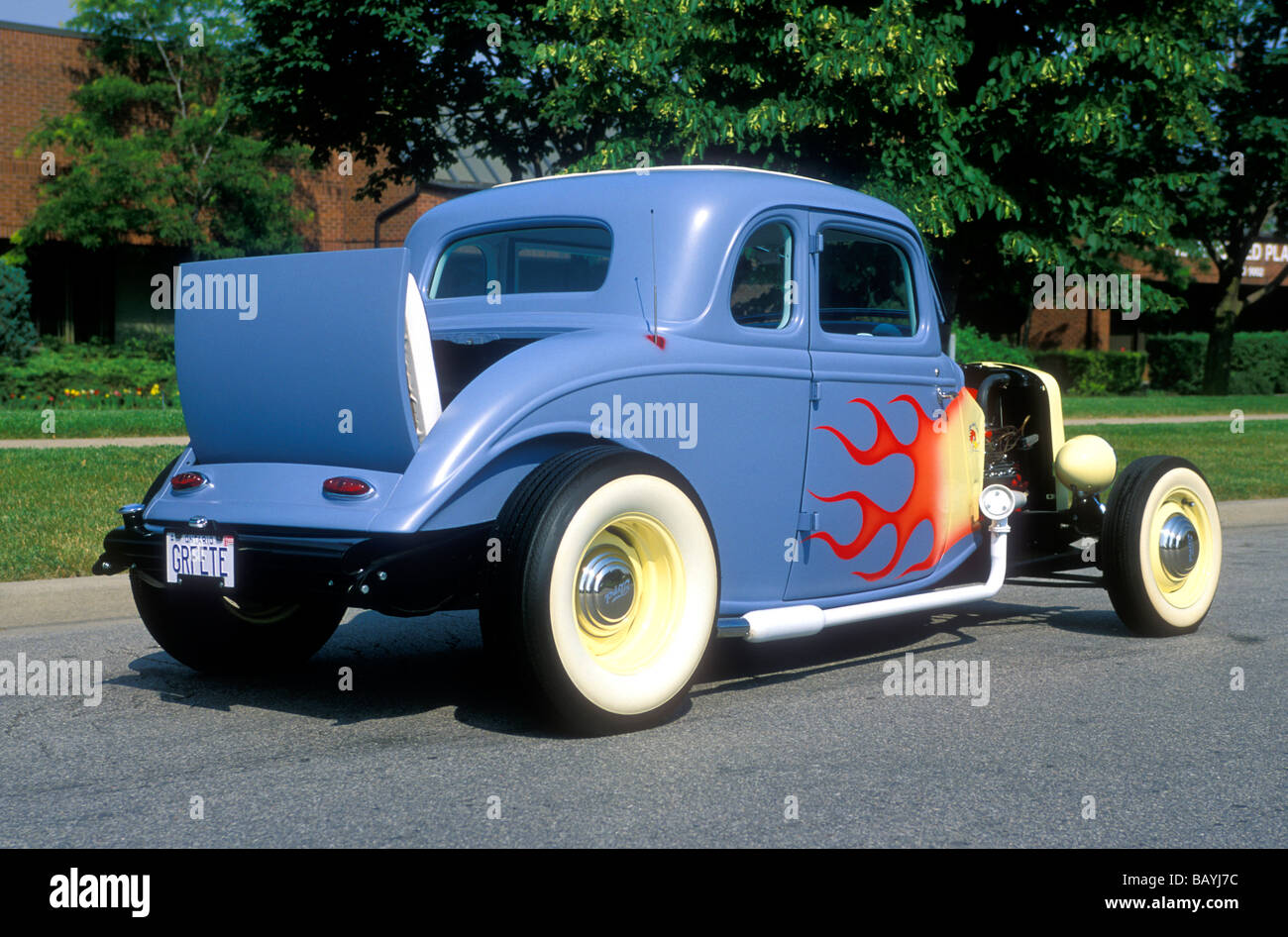1934 Ford 5 Window Hotrod Stockfoto