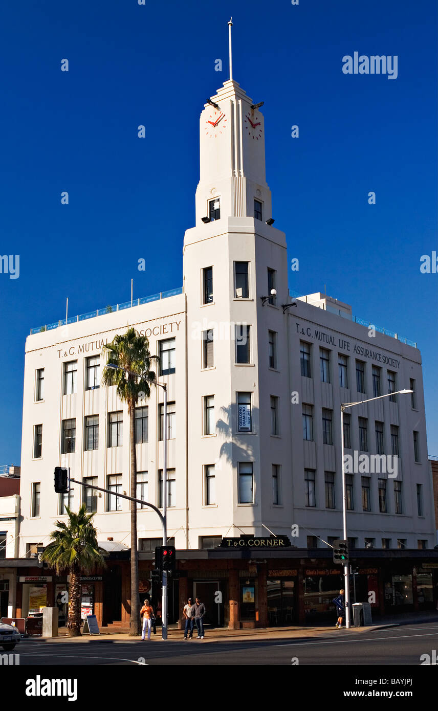 Geelong Australia / The T & G Building ist ein 1930 s Art-Deco-Stil Wahrzeichen. Geelong Victoria Australien. Stockfoto