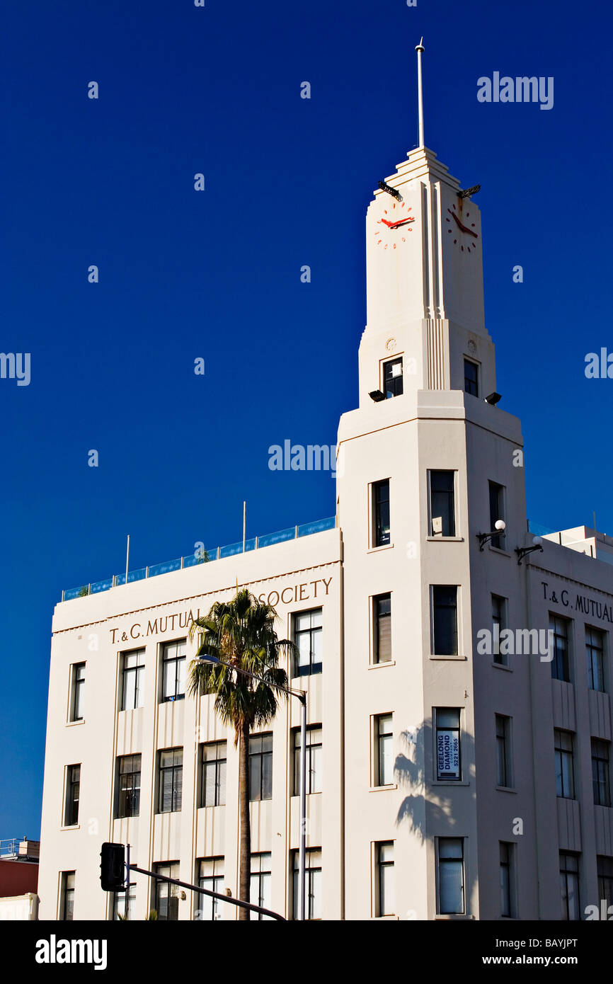 Geelong Australia / The T & G Building ist ein 1930 s Art-Deco-Stil Wahrzeichen. Geelong Victoria Australien. Stockfoto