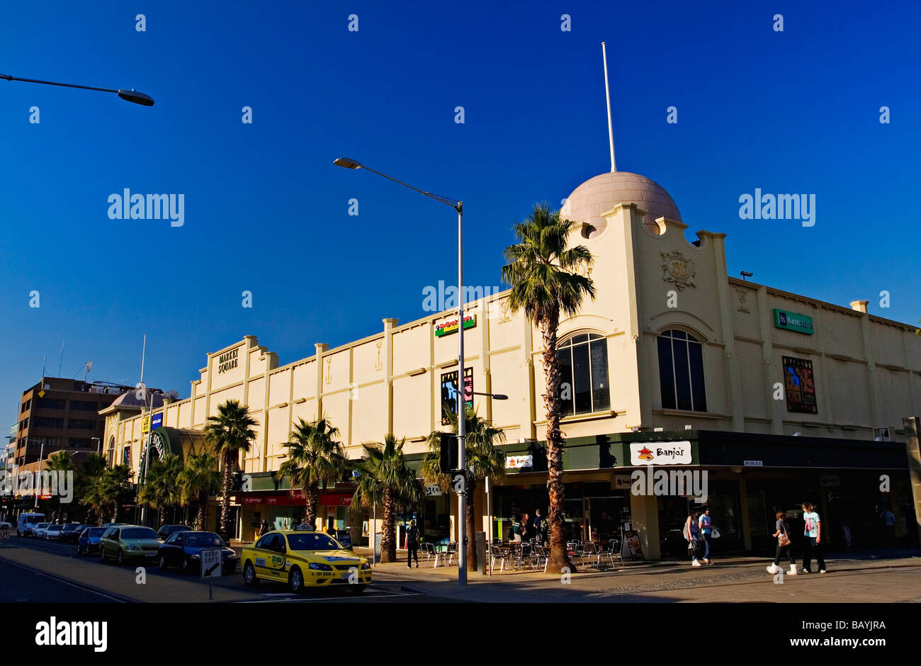 Geelong, Australien/Street Szene, Market Square Shopping Centre. Geelong, Victoria, Australien. Stockfoto