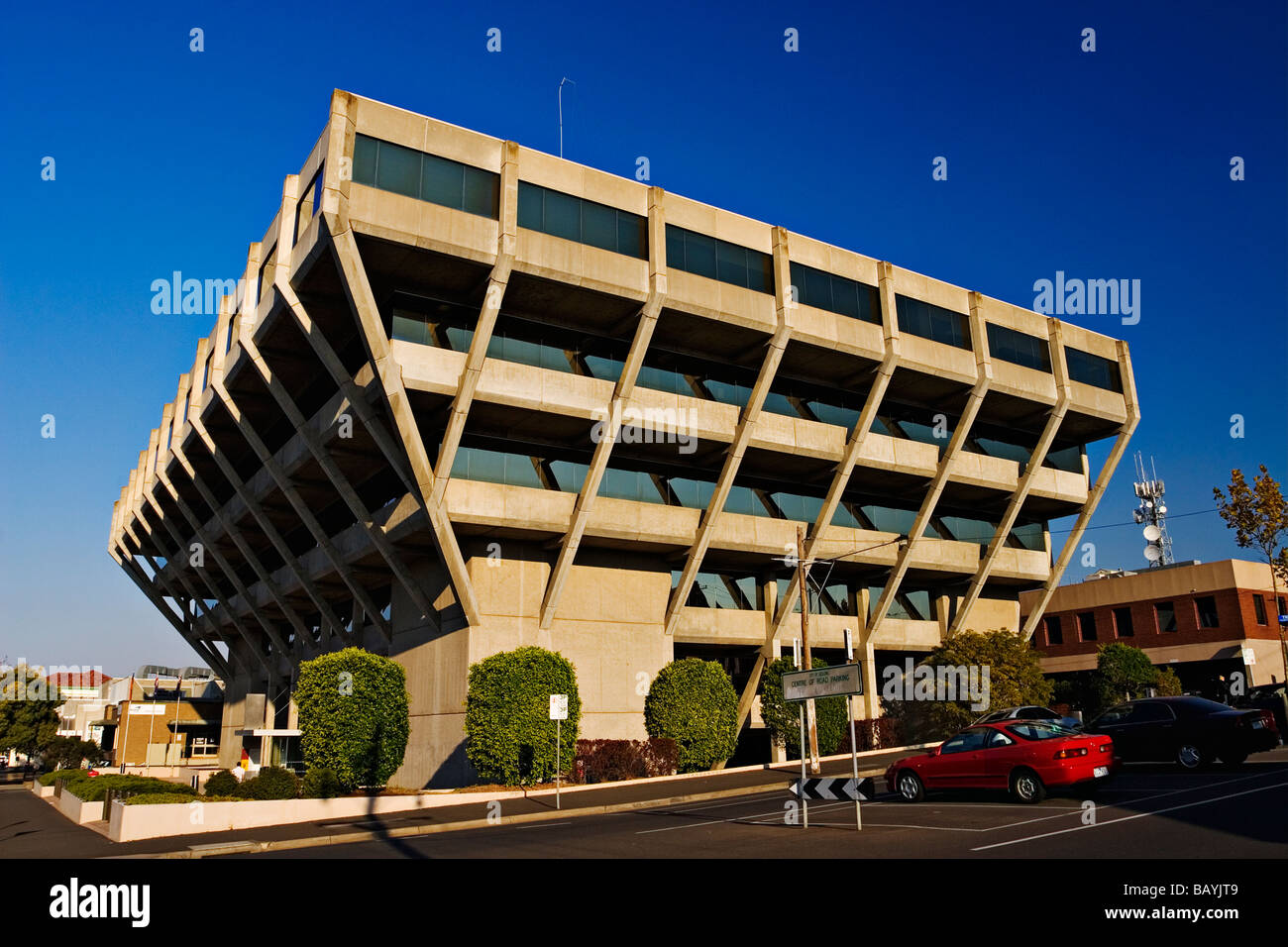 Geelong Australia / ein modernes Bürogebäude. Geelong Victoria Australien. Stockfoto