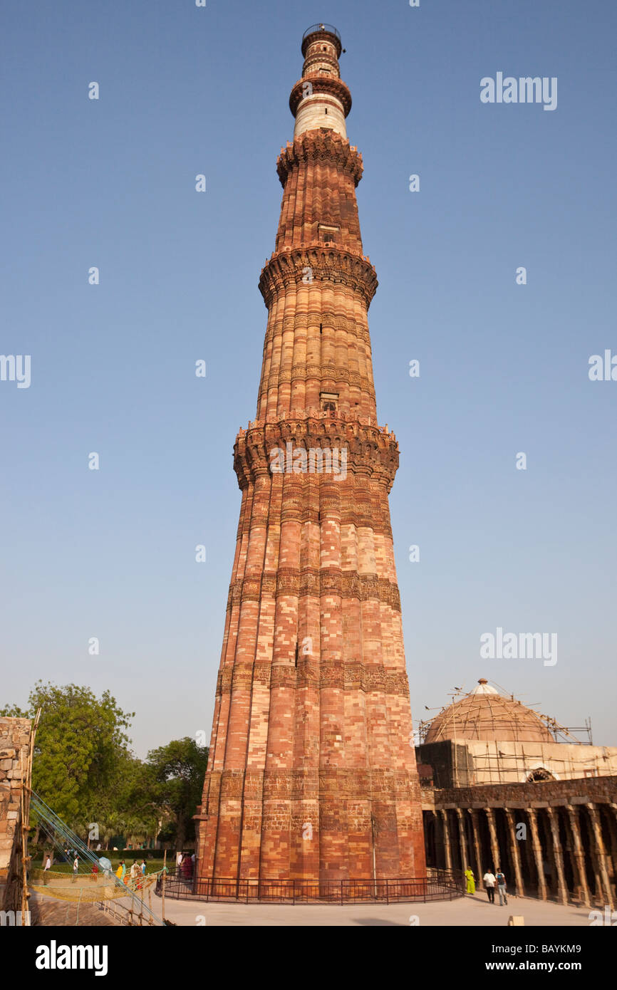 Qutb Minar in Delhi Indien Stockfoto