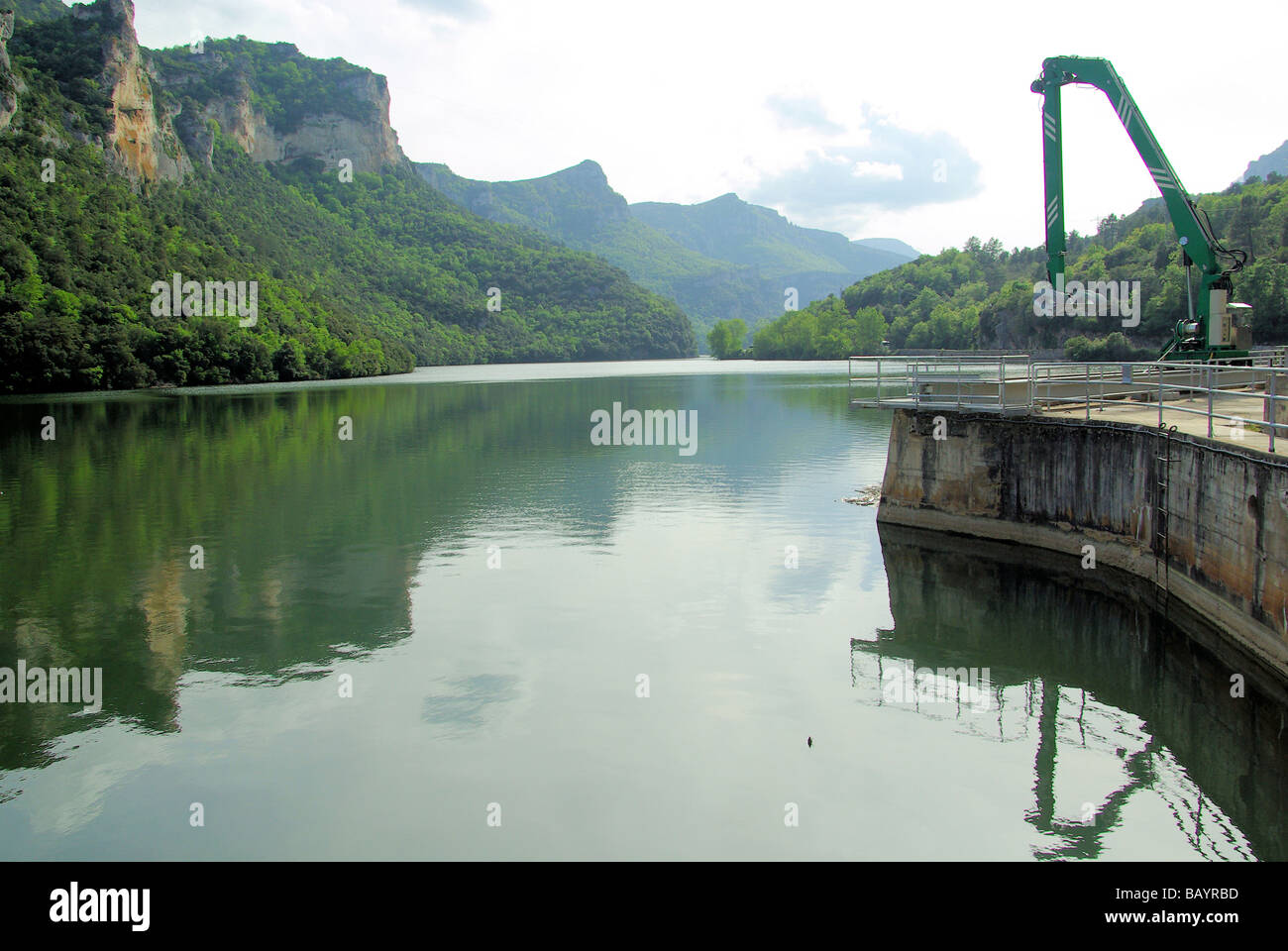 Rio Ebro Embalse de Sobron 08 Stockfoto