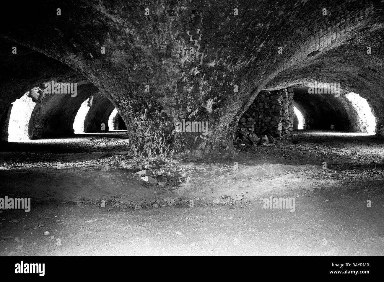 Inneren Hoffmann Limstone Ofen Llanymynech Nord-Wales Großbritannien Europa  EU Stockfotografie - Alamy