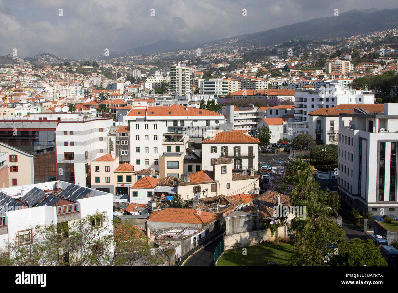 Funchal Madeira Meer Stadt portugiesische Insel im mittleren Atlantik Stockfoto