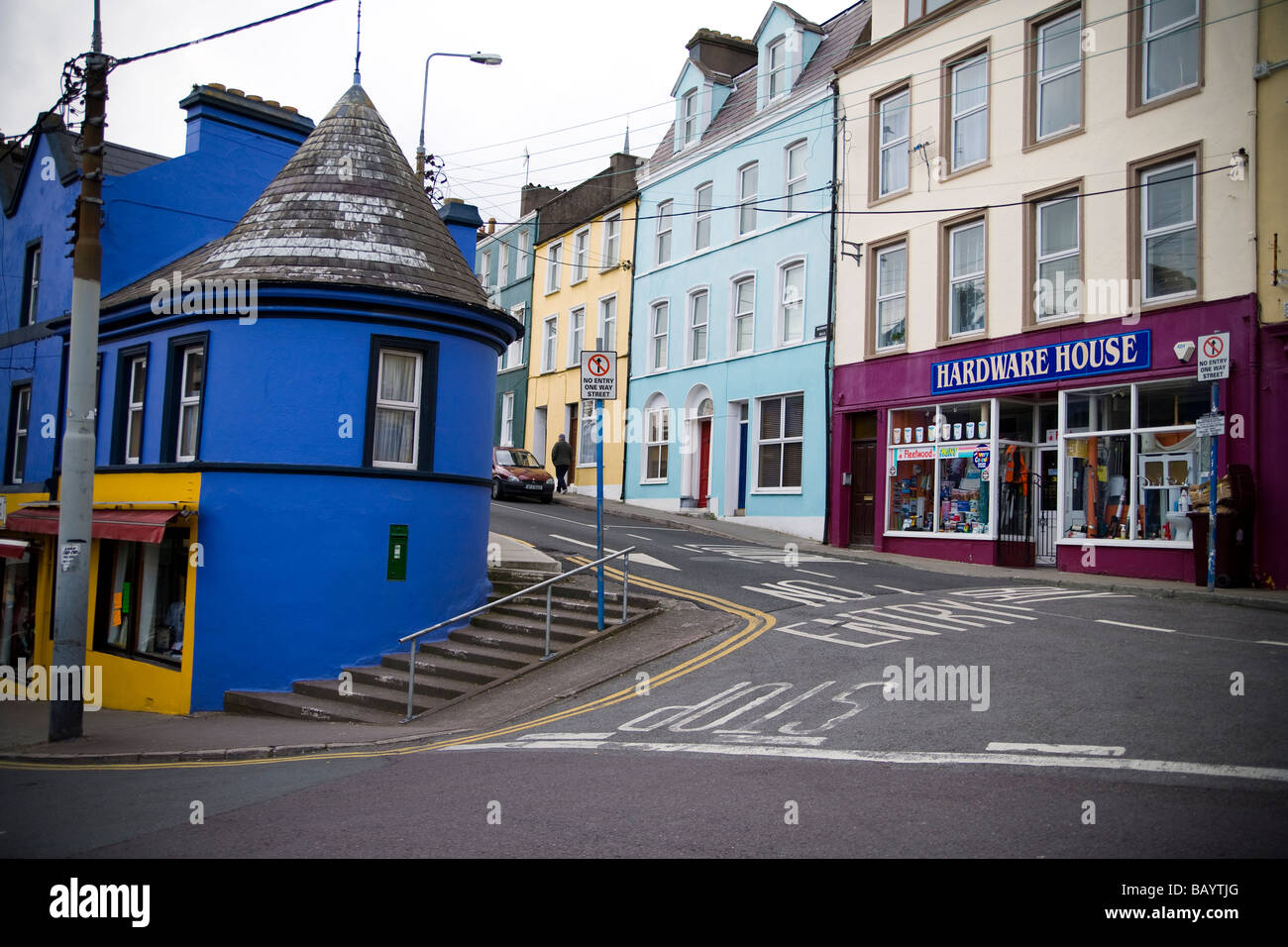 Haarnadel drehen in der Küstenstadt Stadt Cobh Irland Stockfoto