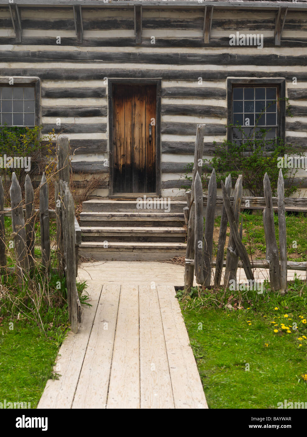 Land Haustür Stockfoto
