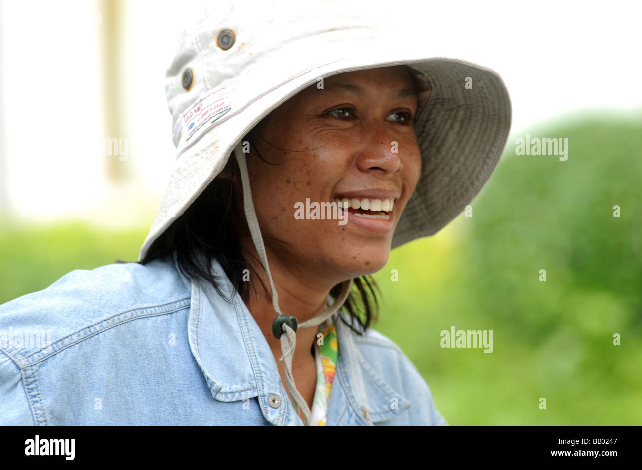 Frau Thanon Ratchadamri Bangkok thailand Stockfoto