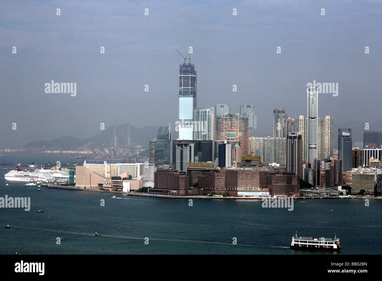 Kowloon, Macau Skyline Stockfoto
