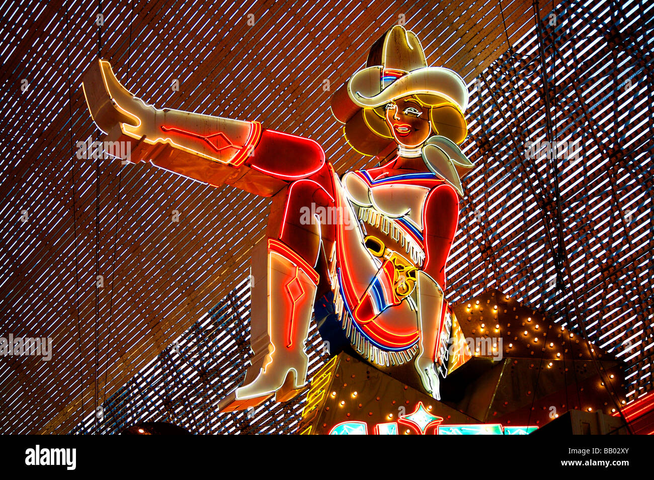 Fremont Street Erfahrung Downtown Las Vegas Stockfoto