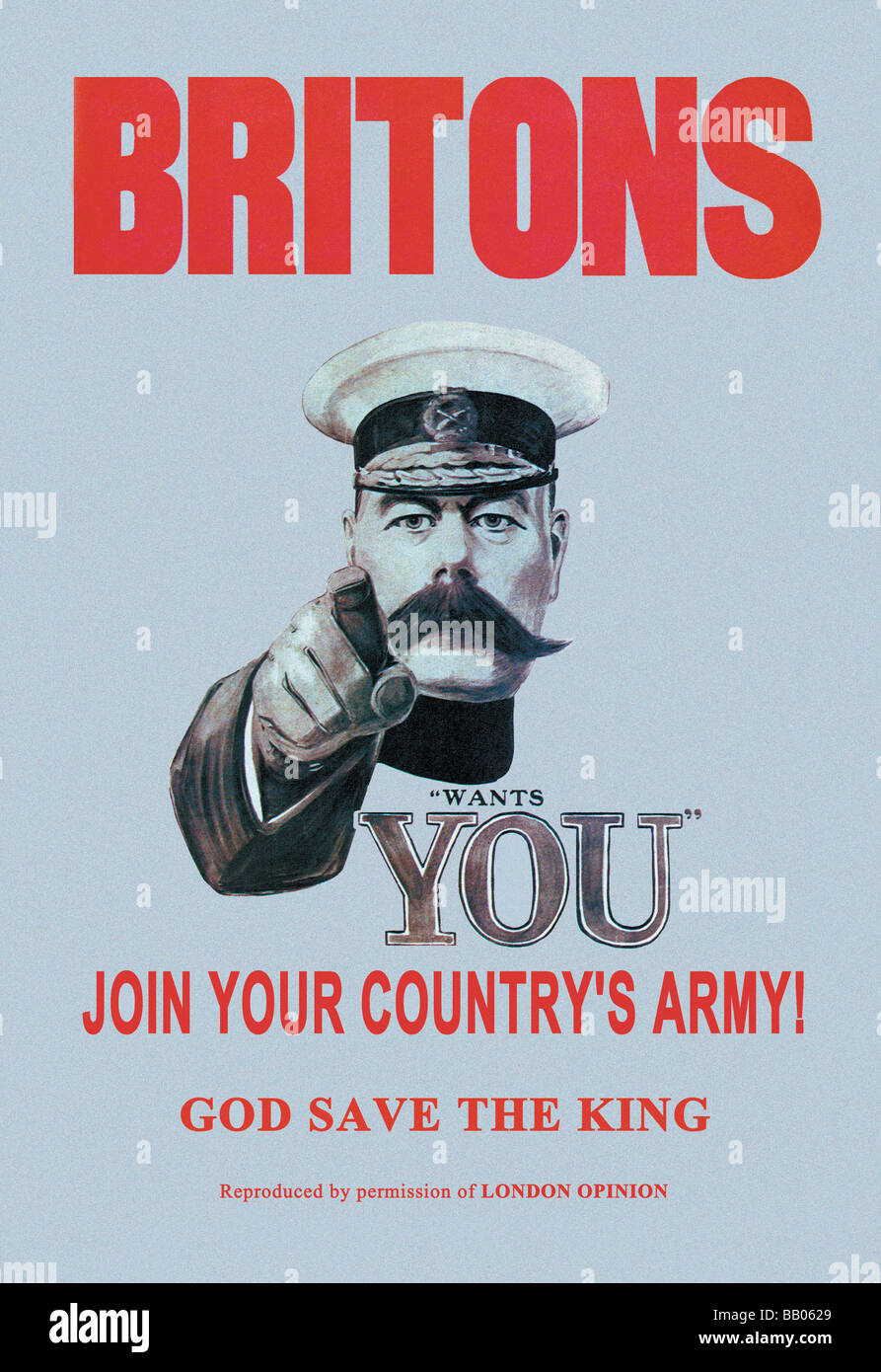 Briten: Beitritt Ihres Landes Armee Stockfoto