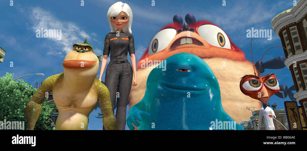 Monsters vs Aliens-Jahr: 2009 Direktoren: Rob Letterman, Conrad Vernon Animation Stockfoto