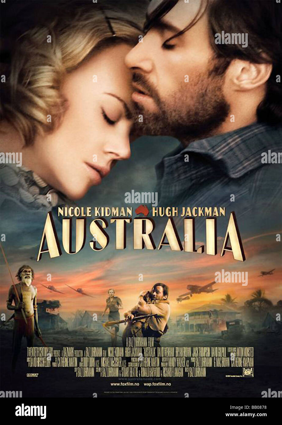 Australien Jahr: 2008 Regie: Baz Luhrmann Film Poster Nicole Kidman, Hugh Jackman, David Wenham Brandon Walters Stockfoto