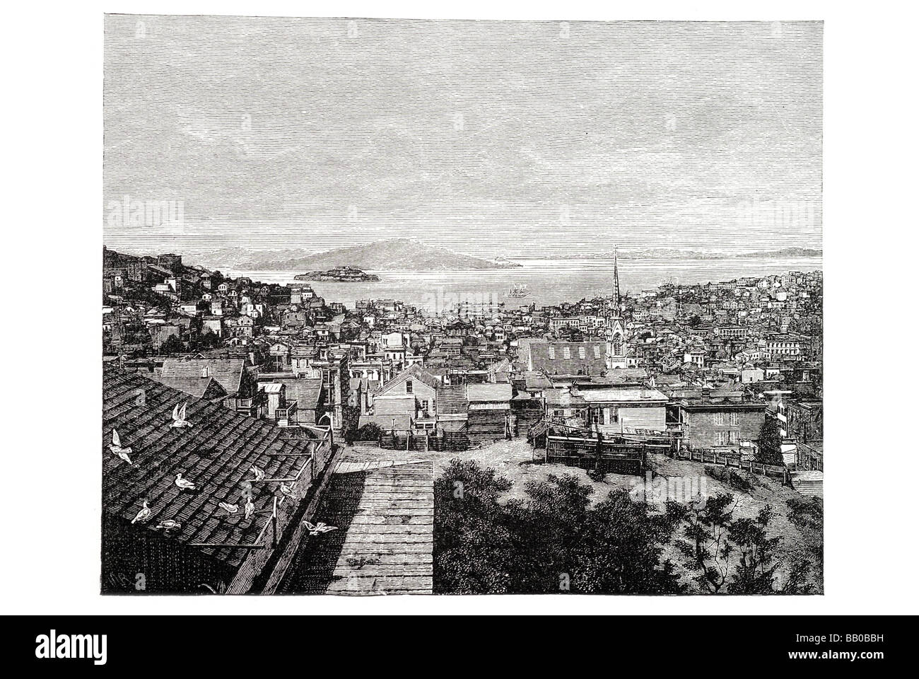 San Francisco und die bay Stockfoto