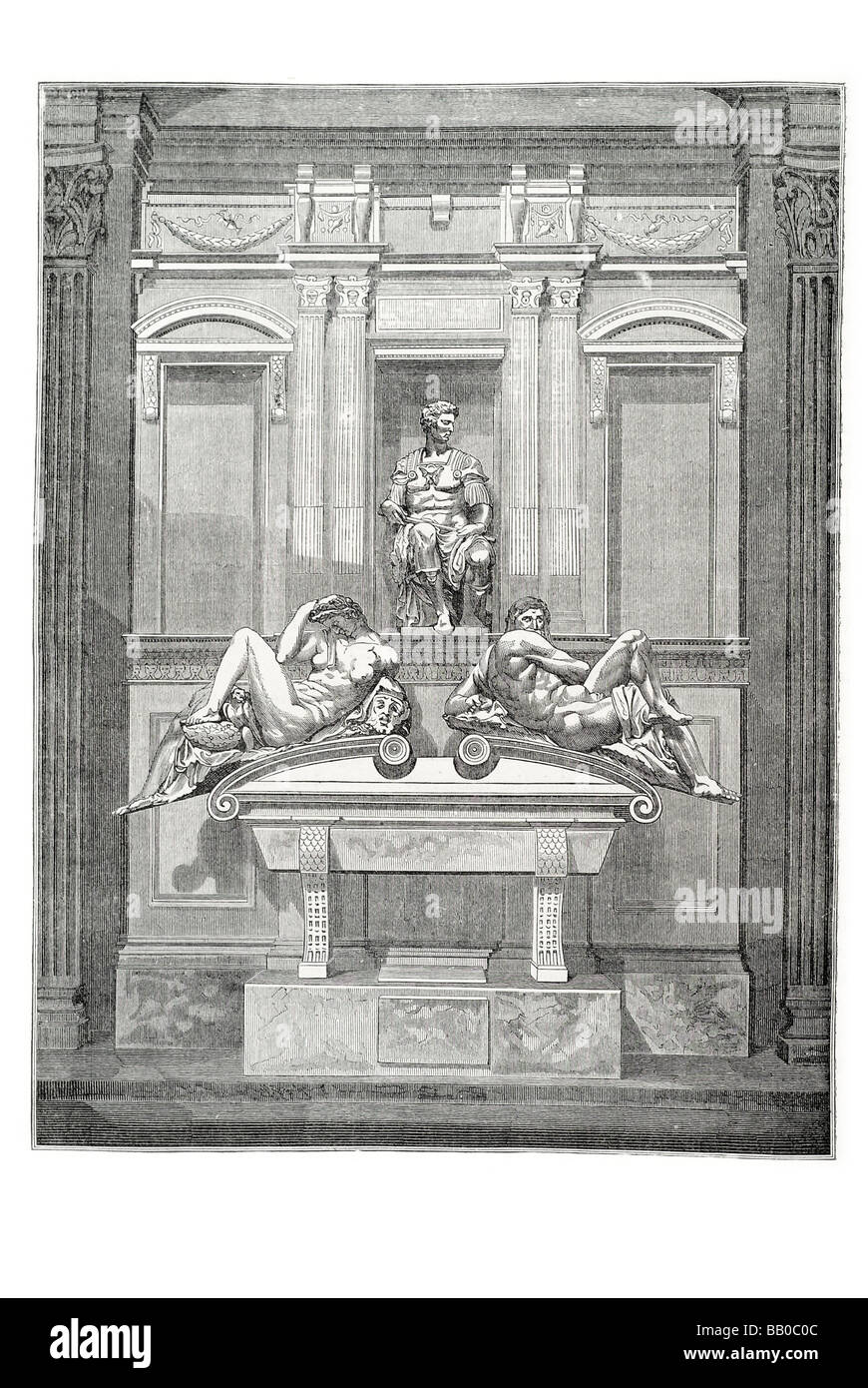 das Grab von Lorenzo de Medici Stockfoto