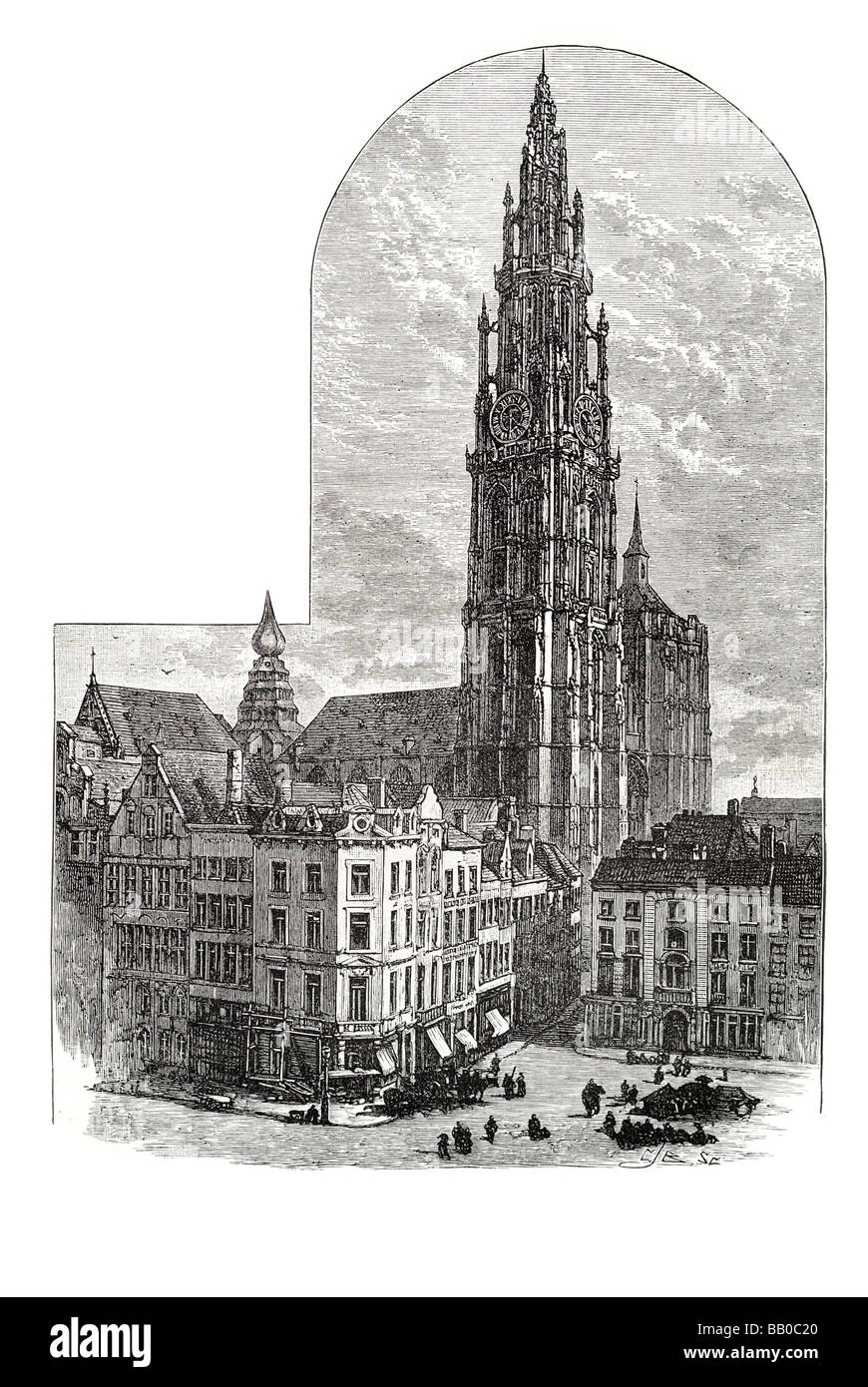 Notre-Dame-Antwerpen Stockfoto