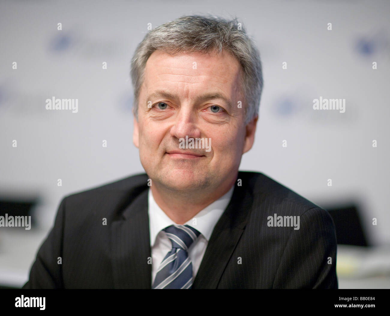 Hubert BECKMANN stellvertretender CEO der WestLB AG bei der jährlichen Pressekonferenz 2009 Stockfoto