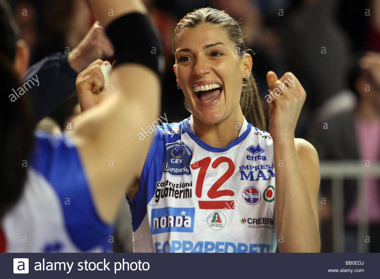 Francesca Piccinini Treviglio 2009 Volleyball Champions League 2008 2009 Foppapedretti Bergamo Scavolini Pesaro Stockfotografie Alamy