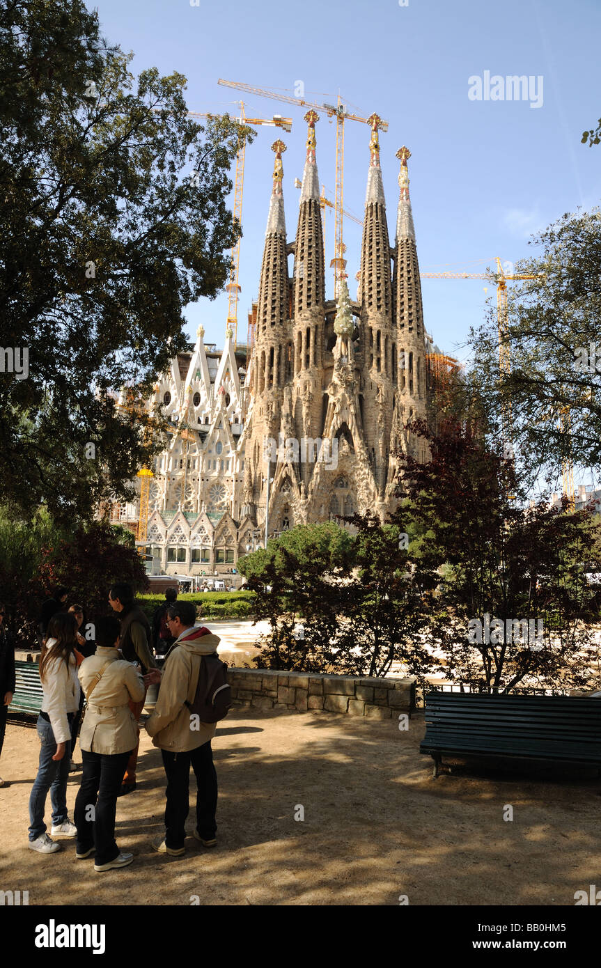 Antoni Gaudis La Sagrada Familia in Barcelona Spanien Stockfoto