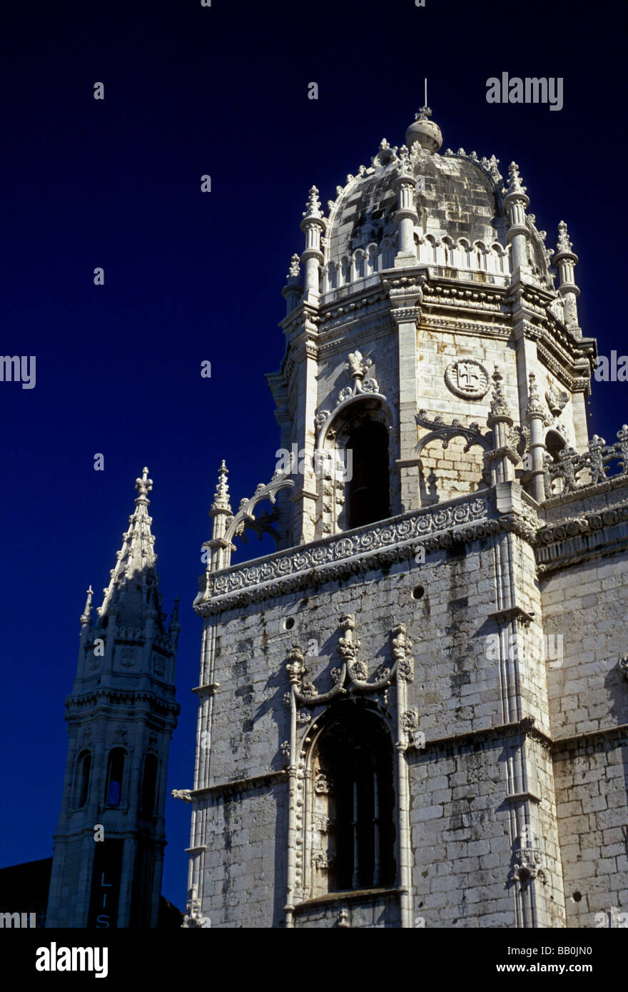 Kloster Jeronimos Kloster, Hieronymites, Hieronymus-kloster, ehemaliges Kloster des Ordens des heiligen Hieronymus, Belem, Lissabon, Portugal, Europa Stockfoto