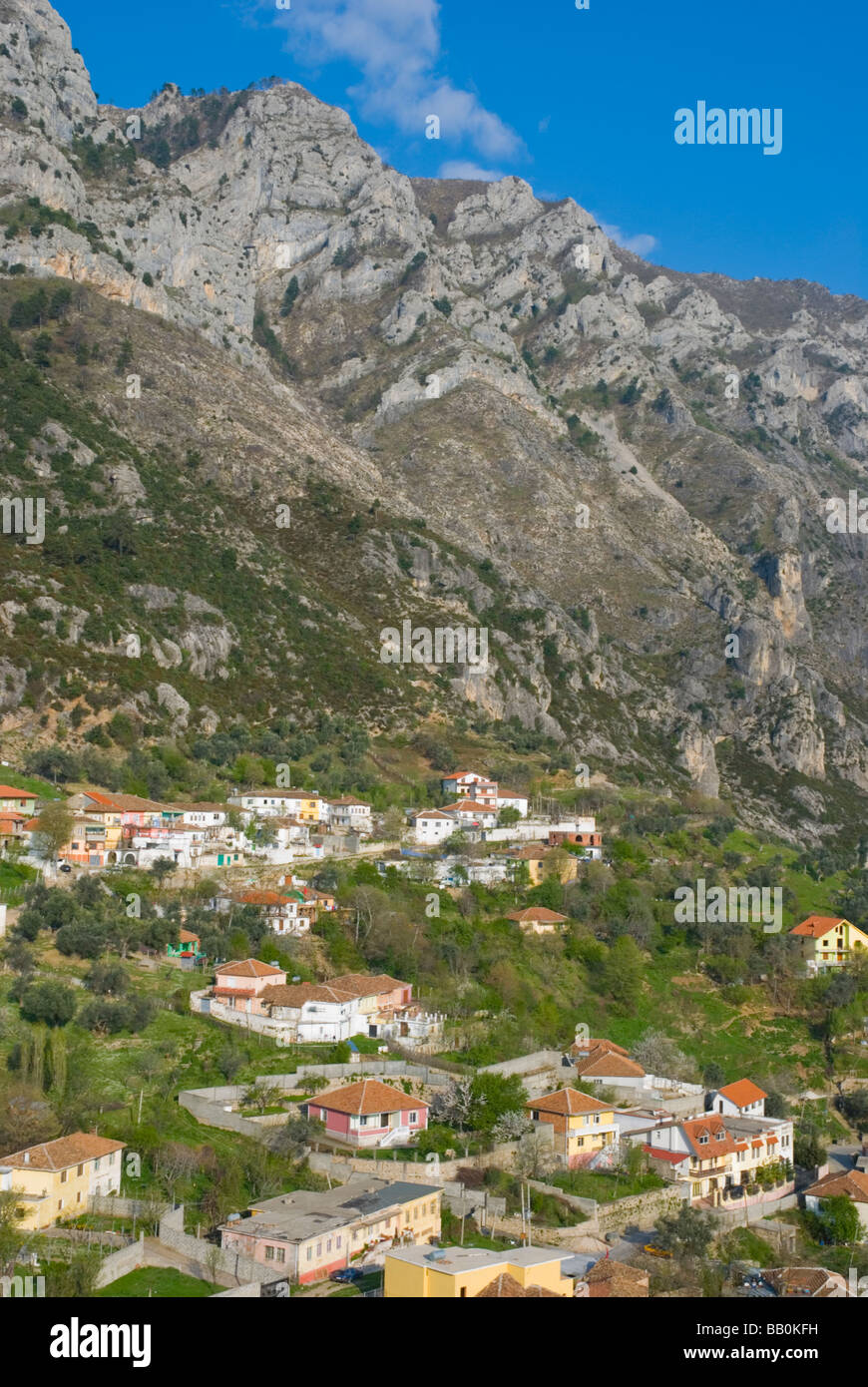 Ansichten des Schlosses in Kruja Albanien Europa Stockfoto