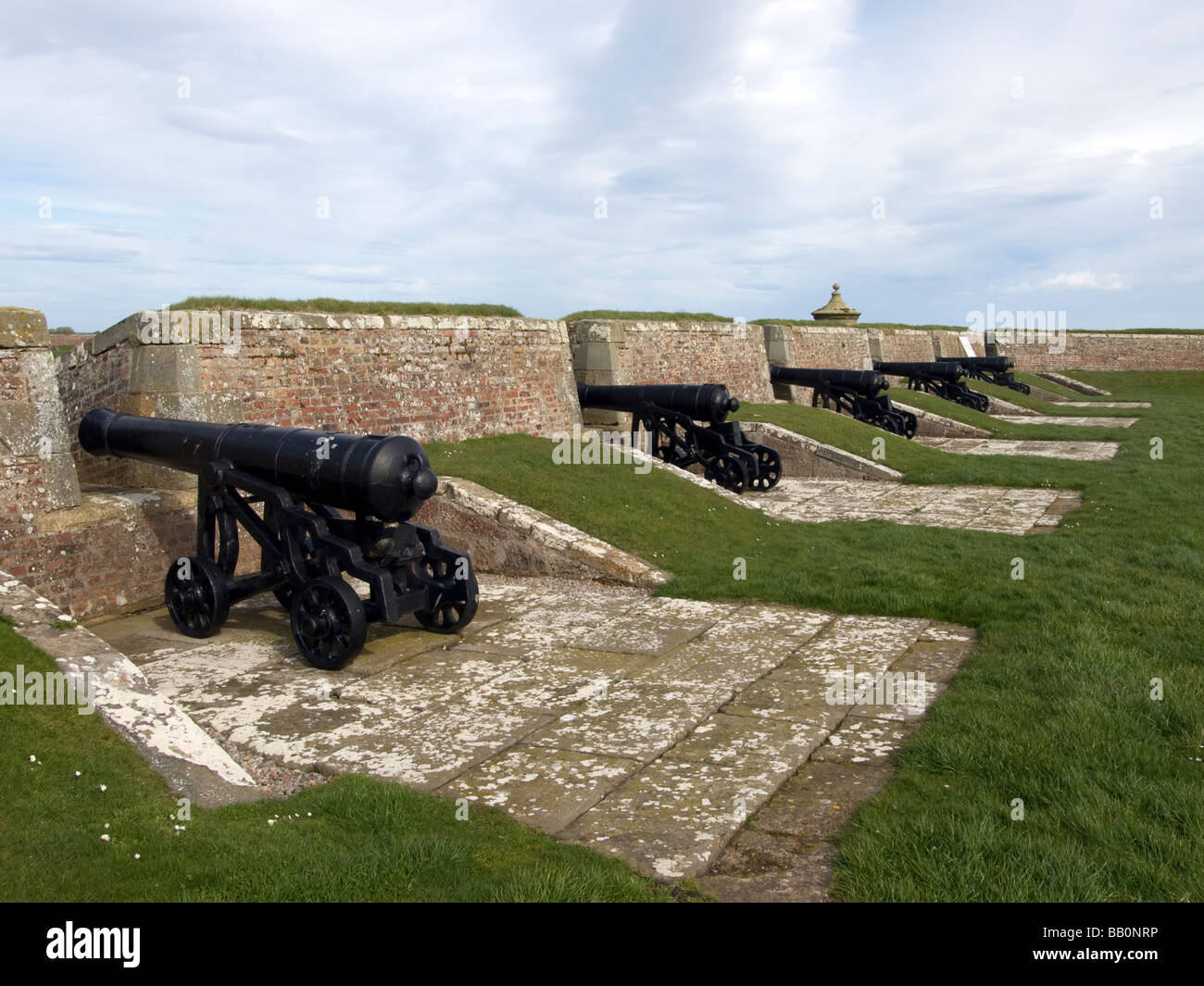 Kanonen in Fort George, Schottland Stockfoto