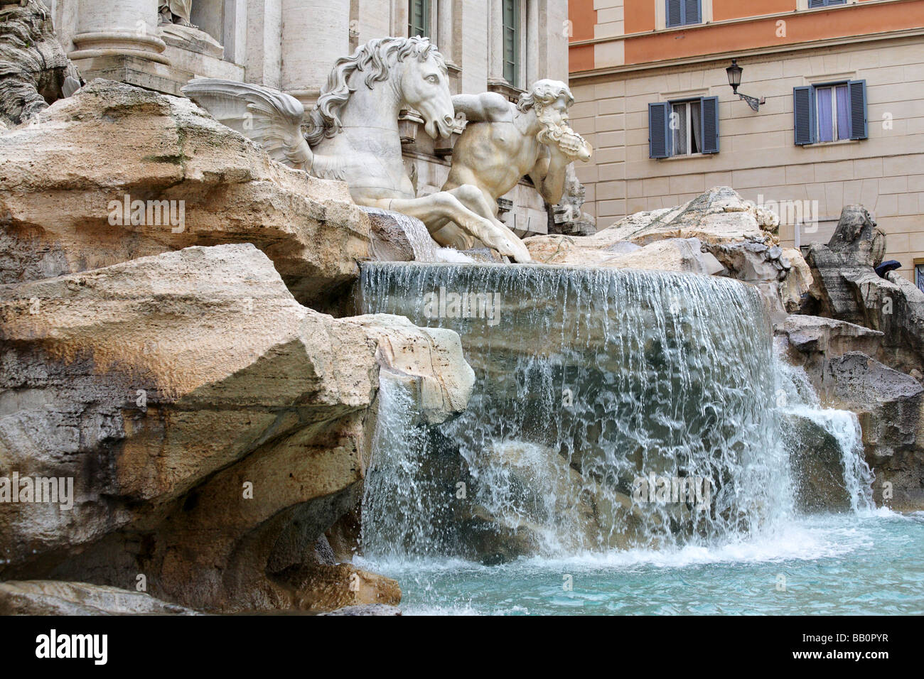 di Trevi Brunnen Stockfoto