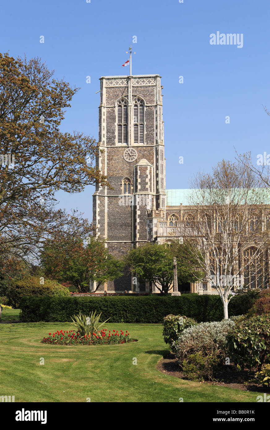 Der Turm von St. Edmund's Church, Southwold, Suffolk, England, Großbritannien Stockfoto