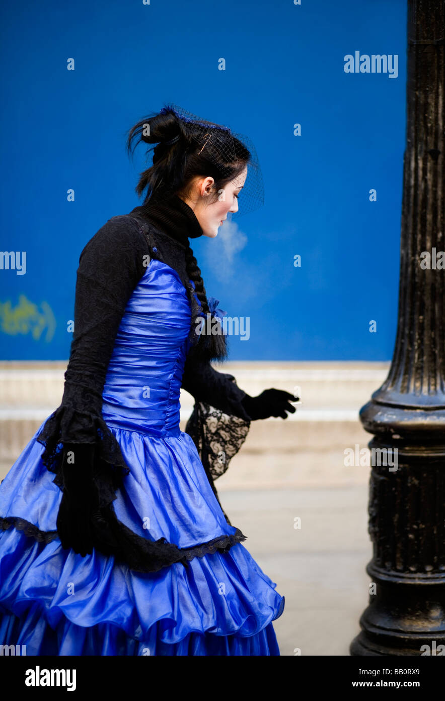 Streetart-Künstler braucht eine Pause - Covent Garden, London, England, UK, Europa Stockfoto