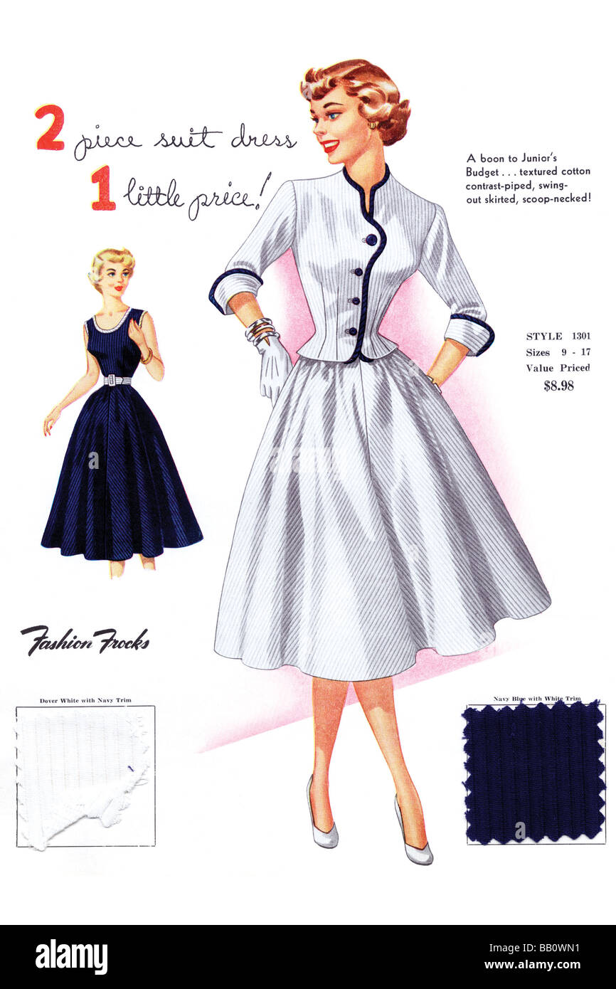 2 Stück Anzug Kleid 1 kleinen Preis! Stockfoto