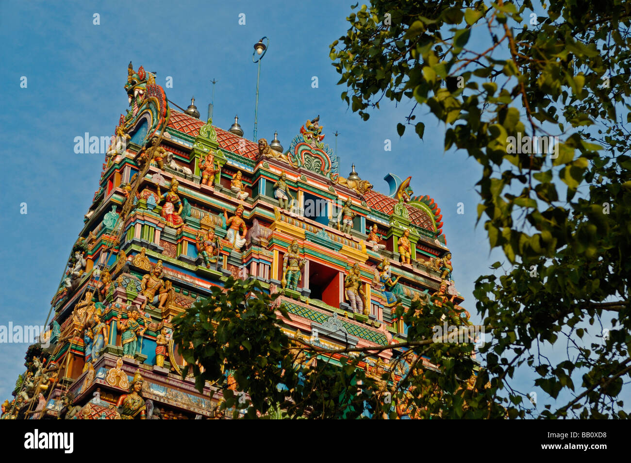 Indien, Kerala, Allepey. Kidangamparanbu Bhagavathi Tempel. Keine Releases zur Verfügung. Stockfoto