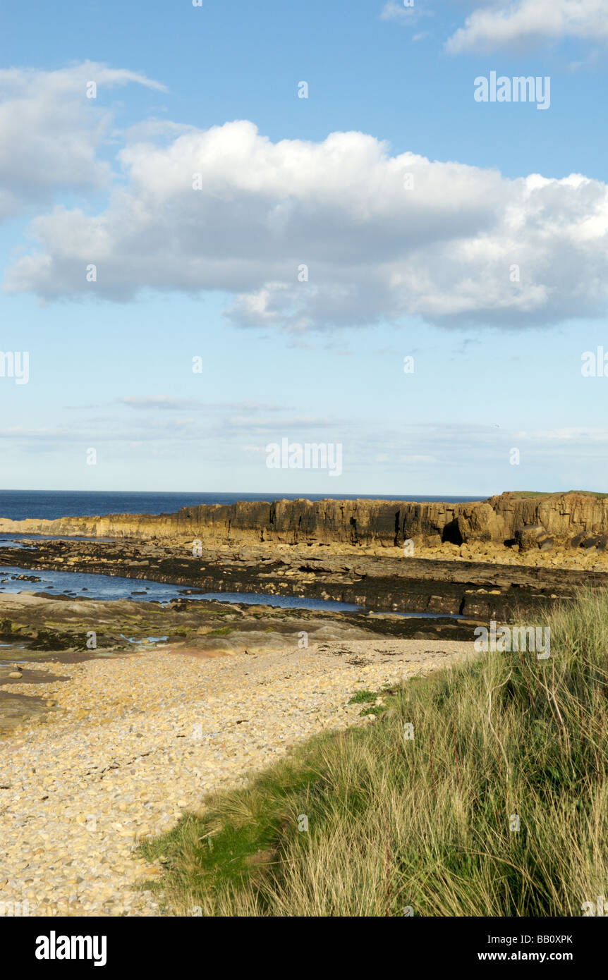 Beadnell Strand, Northumberland Stockfoto