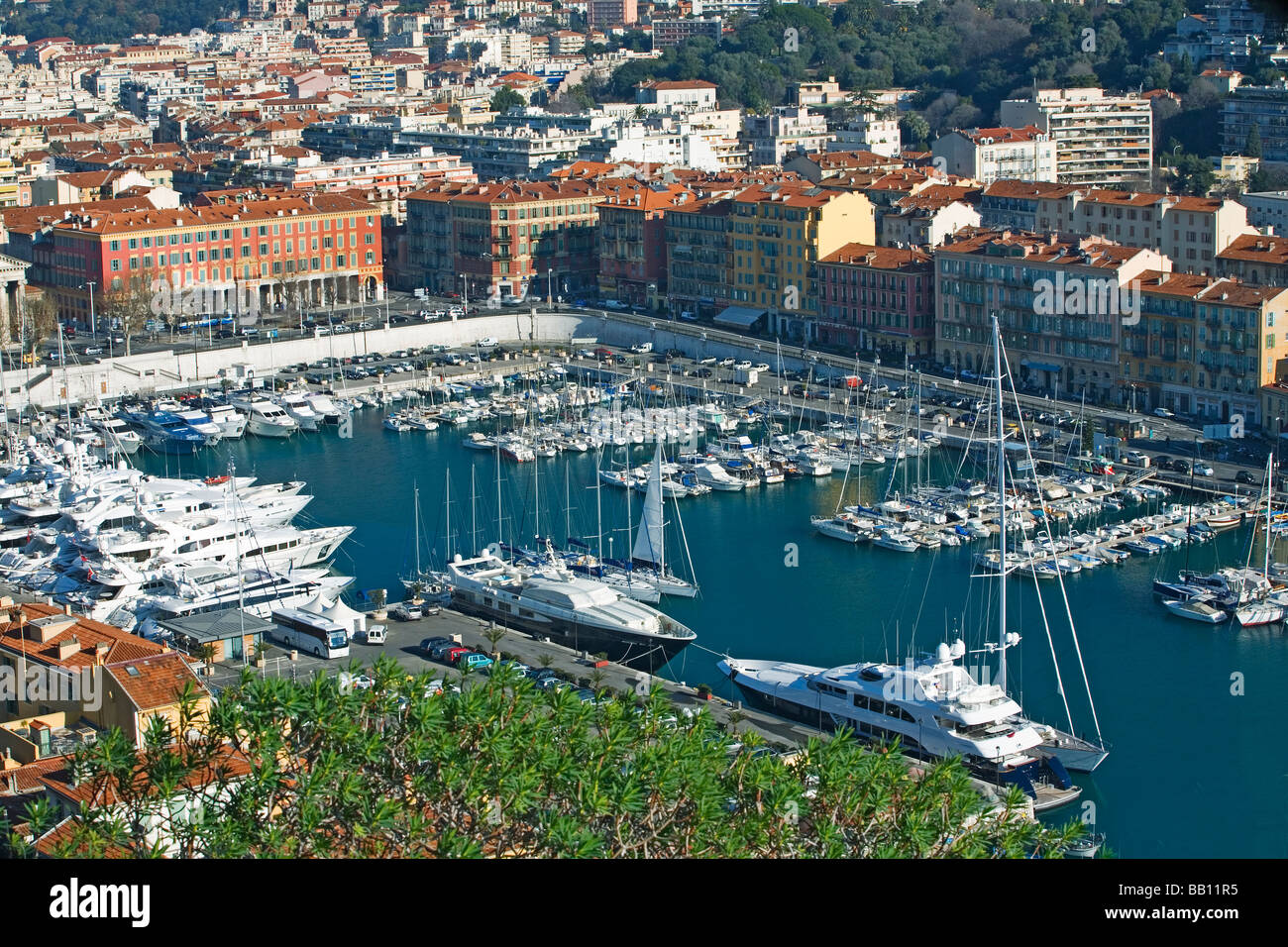 Hafen von Nizza - Cote D Azure - Frankreich Stockfoto
