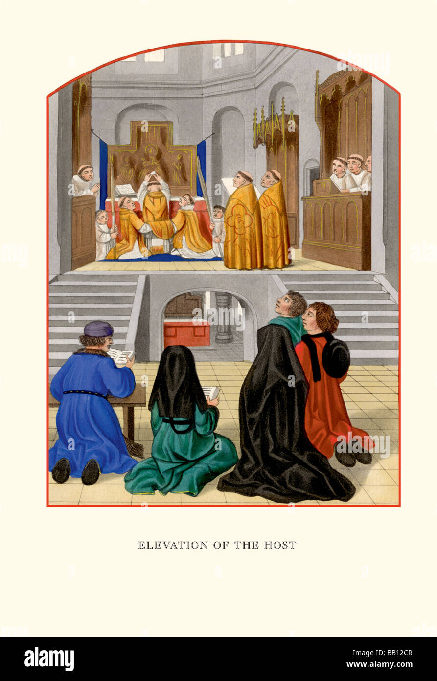 Elevation Of The Host Stockfoto