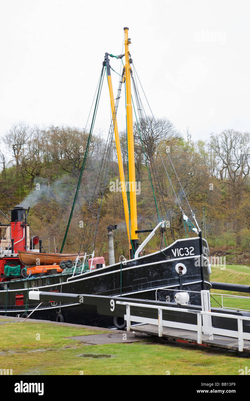 S. L. VIC 32 auf dem Crinan Kanal Stockfoto