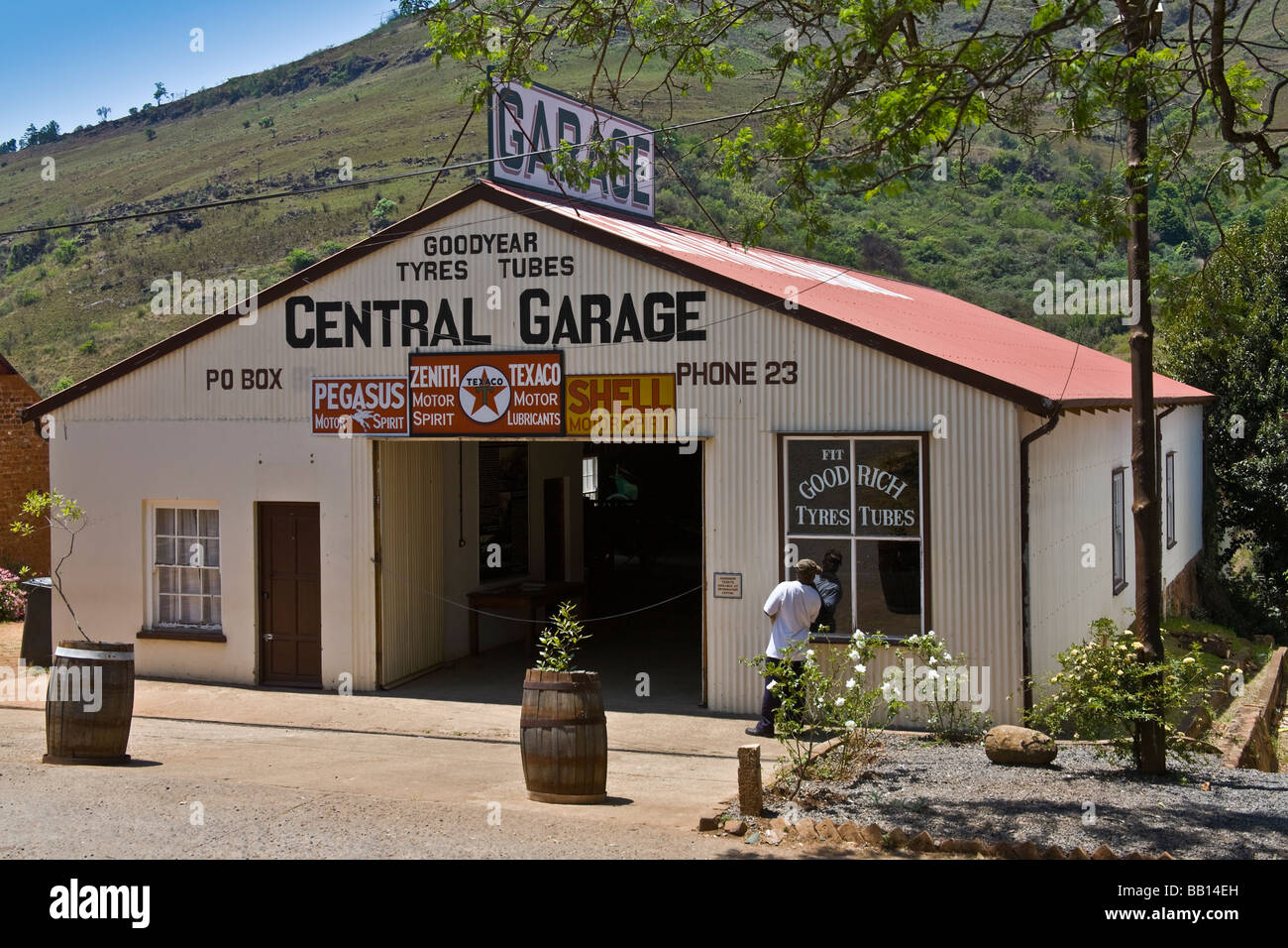 Central Garage, Pilgrim es Rest, Mpumalanga, Südafrika Stockfoto