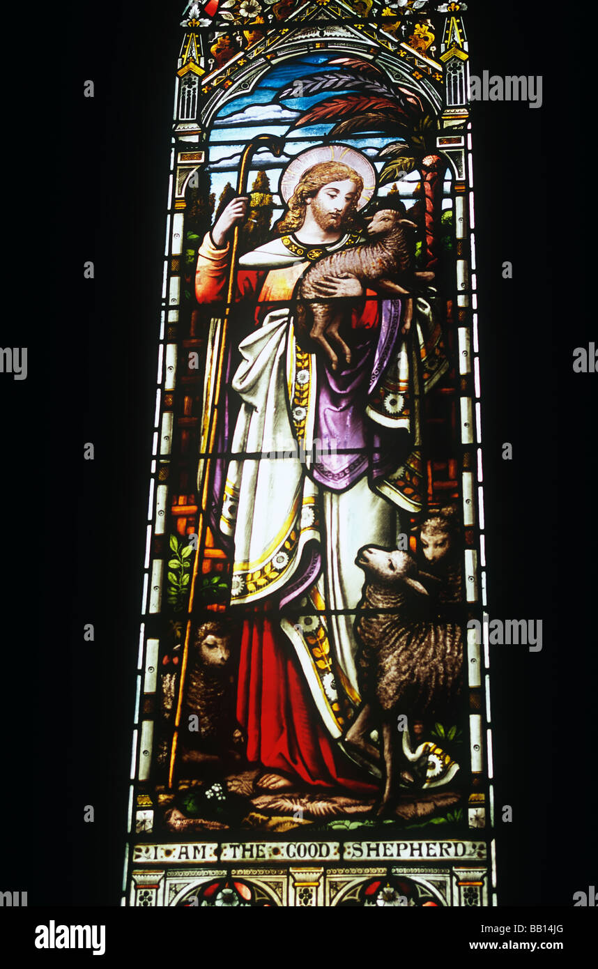 Glasfenster im All Saints Church, Hinton Ampner. Jesus sagte, Glasfenster im All Saints Church, Hinton Ampner. Jesus sagte,