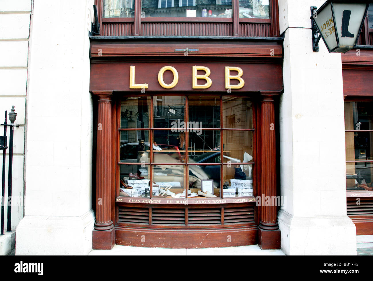 Lobb maßgeschneiderte Schuhmacher London SW1 Stockfoto