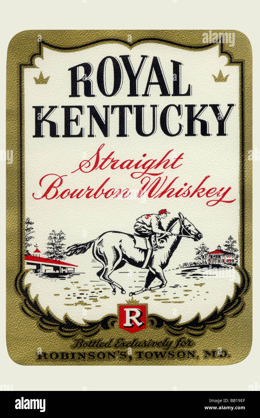 Royal Kentucky Straight Bourbon Whiskey Stockfoto