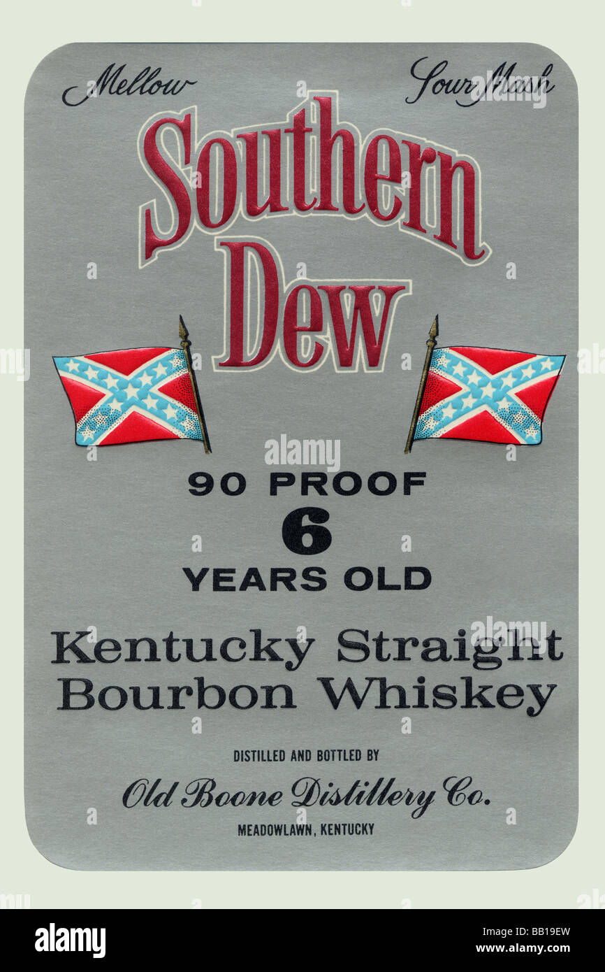 Südlichen Tau Kentucky Straight Bourbon Whiskey Stockfoto